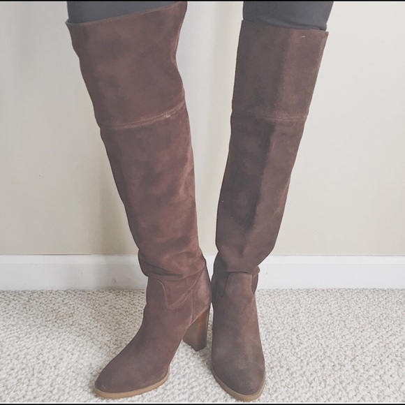 michael kors thigh high suede boots